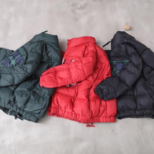 Loose Fitting Parka Jackets Blackish Green Stand Collar Patchwork Warm Winter Coat