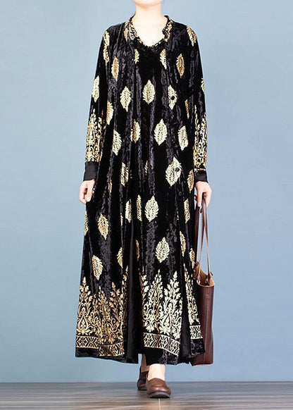 Fine Black Print Coats Fall Two Pieces Cardigan