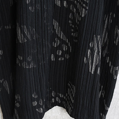 Fine Black Striped Autumn Cotton Blended Dress Clothing O Neck Patchwork Cotton Blended Gown Long Sleeve Pockets Maxi Dresses