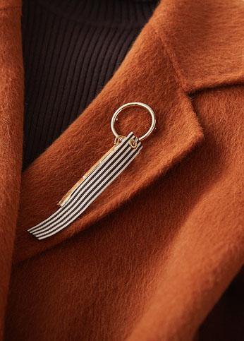 Fine Brown Woolen Coats Clothing Maxi Side Open Notched Coat