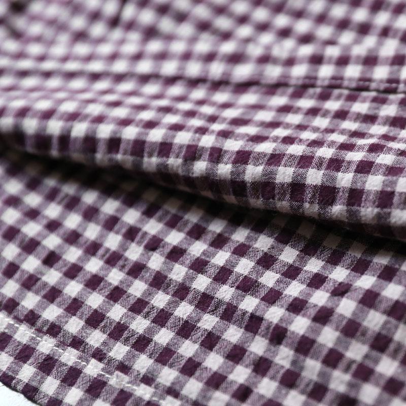 Fine Cotton Blended Blouses Oversized Round Neck Long Sleeve Spring Lattice Shirt