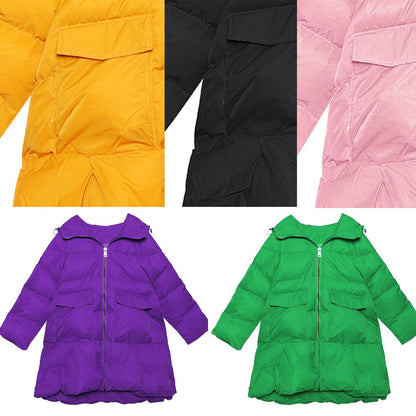 Fine Purple Overcoat Oversize Jackets & Coats Hooded Winter Winter Coats