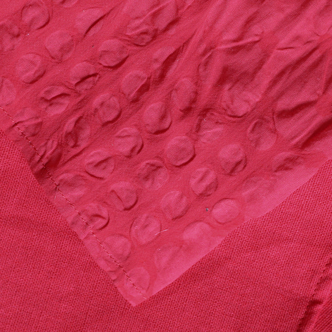 Fine Red Cotton Dress Oversized Asymmetrical Traveling Clothing Spring Caftans