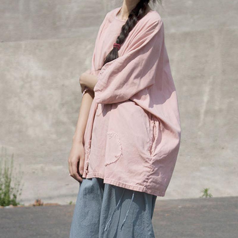 Summer T Shirt Clothing Pink Cotton Summer Mend Shirt
