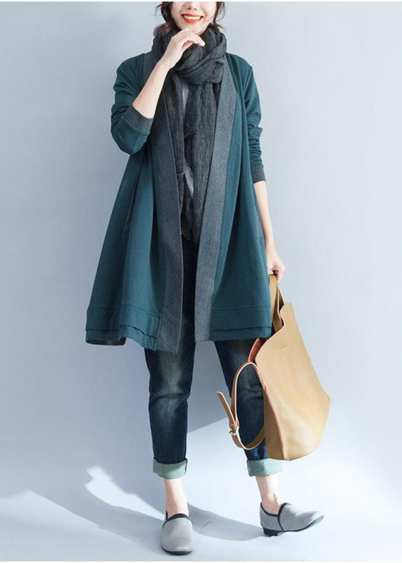 Warm Blue Knit Jacket Clothing Long Sleeve Tops