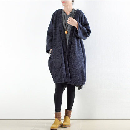 Winter Coats Navy Woolen Coats Jacket Winter Hoodie Coat