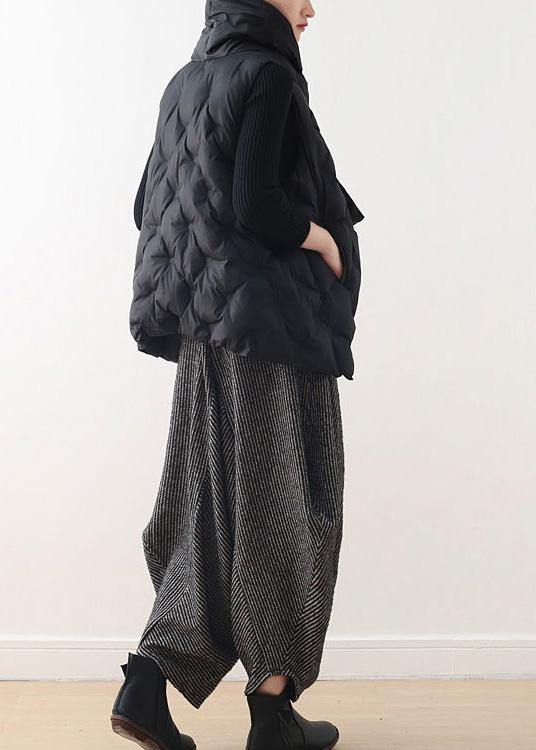 Winter New Original Design Loose Large Size High Neck Down Cotton Vest Thickened Vest
