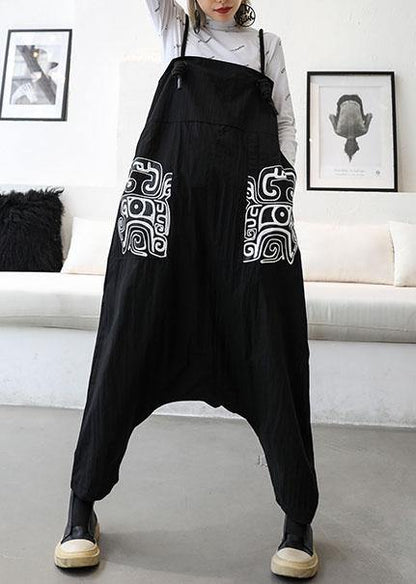 New High Waist Carpenter Pants Loose Harem Pants