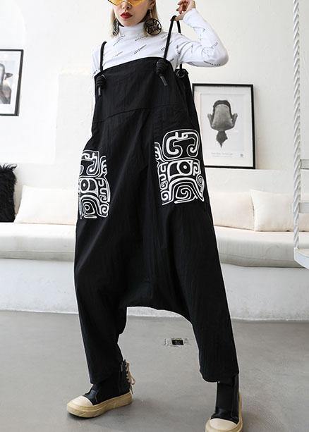 New High Waist Carpenter Pants Loose Harem Pants