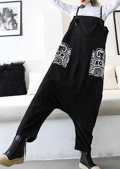 New High Waist Carpenter Pants Loose Harem Pants