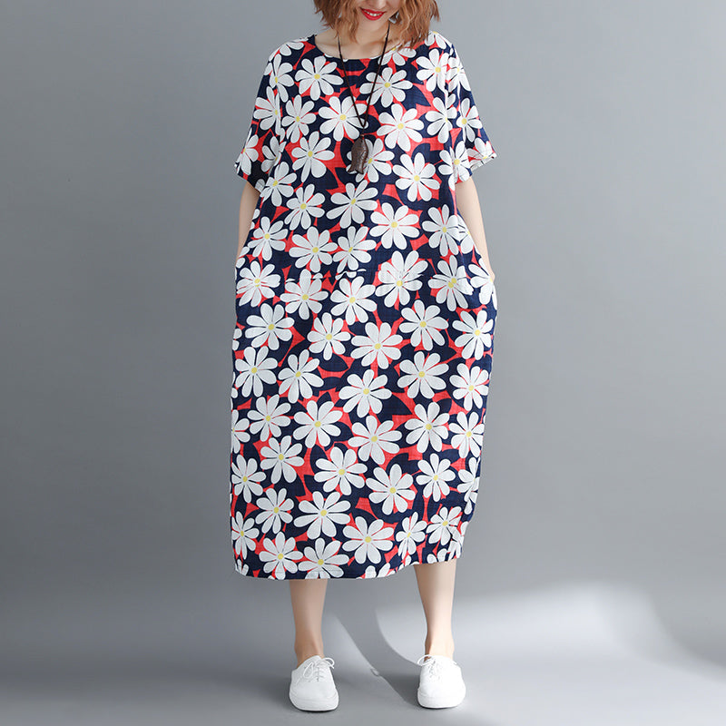 Chiffon Dresses Oversized O Neck Chiffon Maxi Dress Boutique Baggy Dresses Caftans