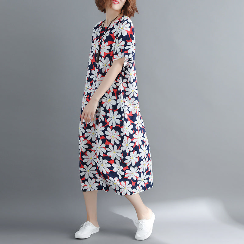 Chiffon Dresses Oversized O Neck Chiffon Maxi Dress Boutique Baggy Dresses Caftans