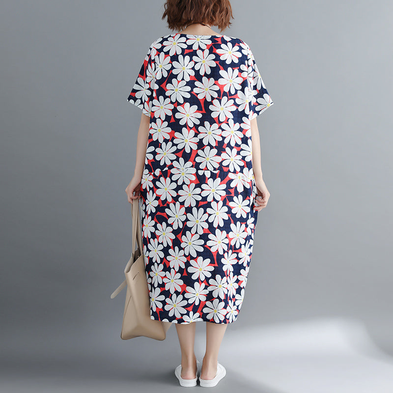 Chiffon Dresses Oversized O Neck Chiffon Maxi Dress Boutique Baggy Dresses Caftans