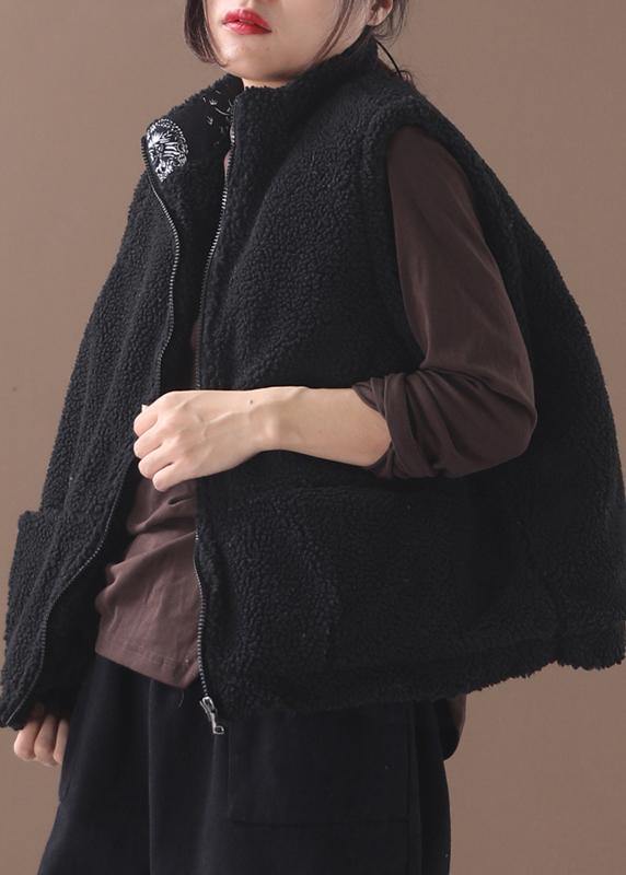 Oversized Down Jacket Winter Coats Black Sleeveless for Coat