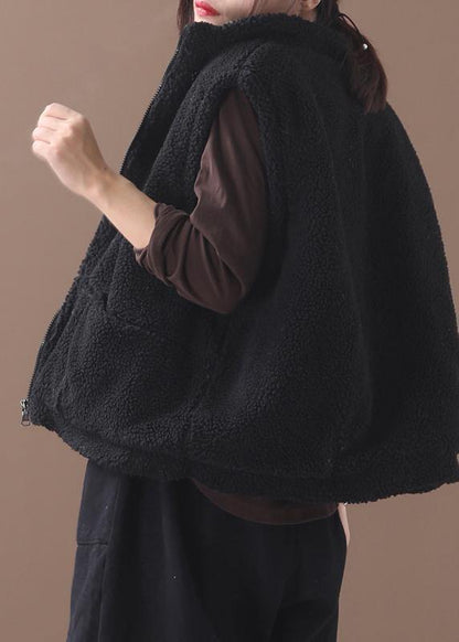 Oversized Down Jacket Winter Coats Black Sleeveless for Coat
