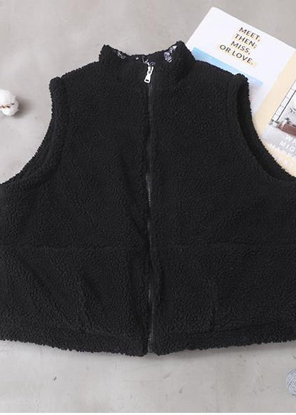 Oversized Down Jacket Winter Coats Black Sleeveless for Coat