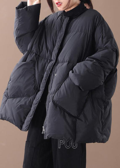Oversized Winter Jacket Winter Coats Black Button Down Coat