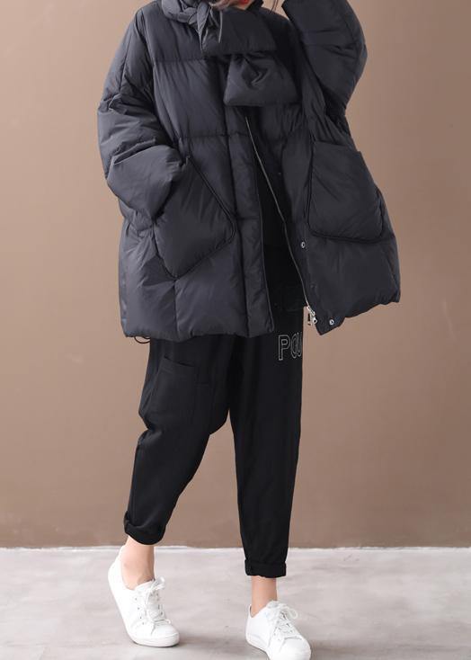 Oversized Winter Jacket Winter Coats Black Button Down Coat