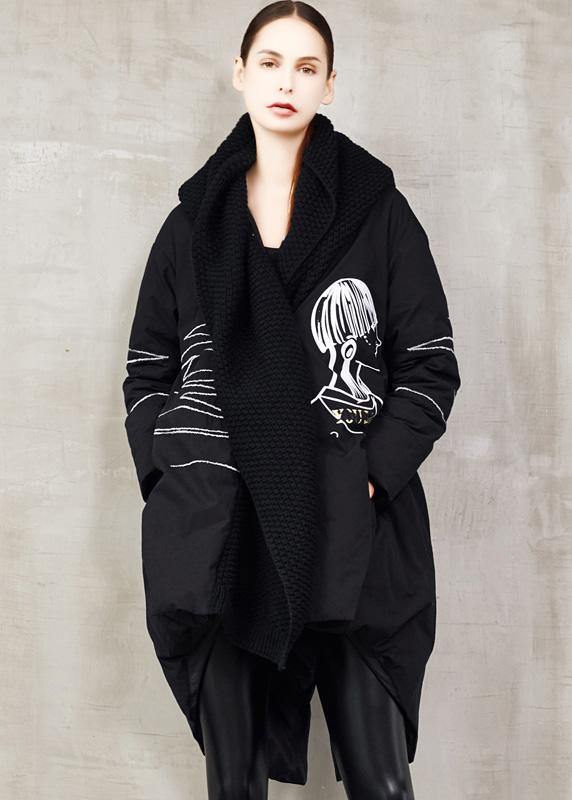 Winter Jacket Back Open Jackets Black Low High Design Down Jacket Woman